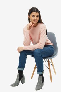Розовый шерстяной свитер United Colors of Benetton