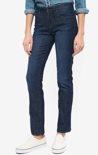 Джинсы синего цвета Straight Wrangler