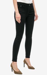Черные укороченные джинсы скинни Ava Michael Michael Kors