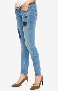 Джинсы с заплатами Gina Skinny Mustang