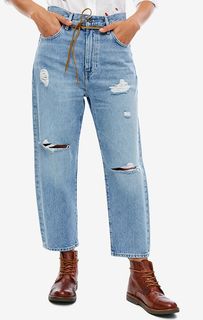 Рваные джинсы свободного кроя Barrel Crop Levis: Made & Crafted
