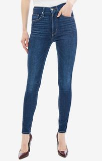 Синие джинсы с заломами Mile High Super Skinny Levis®