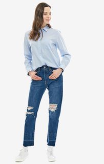 Рваные джинсы с необработанным краем 501® Original Levis®