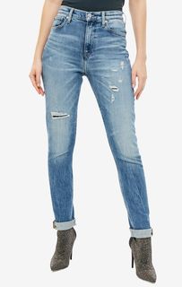 Рваные джинсы с высокой посадкой CKJ 020 Calvin Klein Jeans