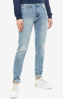 Зауженные джинсы с рваными деталями CKJ 021 Calvin Klein Jeans