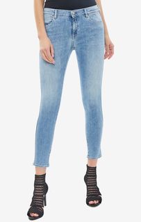 Синие джинсы скинни с высокой талией Stella Replay