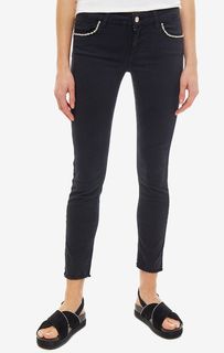 Черные джинсы с отделкой Bottom Up Ideal Liu Jo