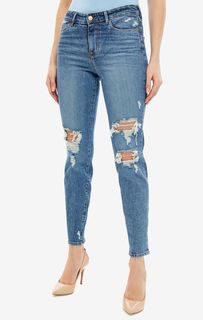 Рваные зауженные джинсы 1981 Guess