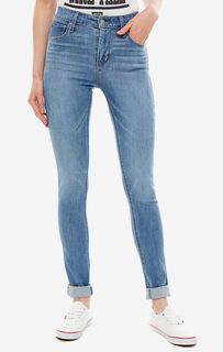 Синие джинсы скинни с высокой талией 721 High-Rise Skinny Levis®