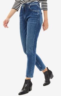 Синие джинсы с высокой посадкой Violet Pepe Jeans