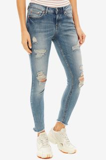 Рваные джинсы скинни с низкой талией Jona Tom Tailor Denim