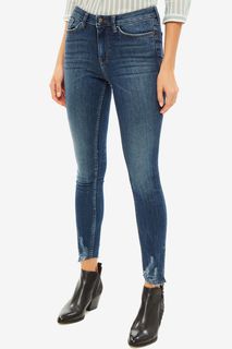 Укороченные синие джинсы скинни Nela Tom Tailor Denim