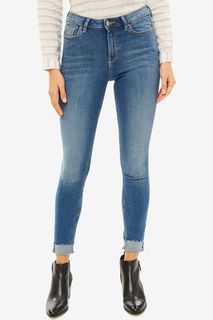 Укороченные синие джинсы скинни Nela Tom Tailor Denim