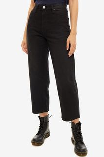 Черные капри из денима 5 Pocket Wide Leg Lee