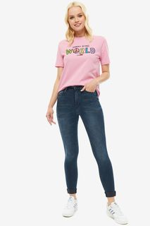 Синие джинсы скинни TJ 2008 Tommy Jeans