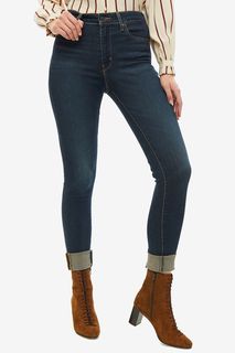 Синие джинсы скинни с высокой талией 721 High-Rise Skinny Levis®