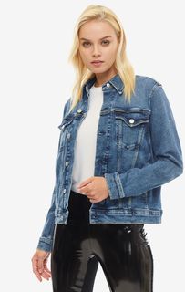 Синяя джинсовая куртка с четырьмя карманами Calvin Klein Jeans