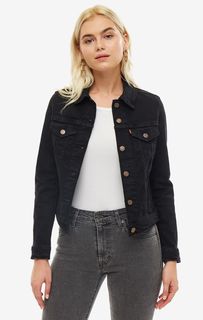 Черная джинсовая куртка с карманами Original Trucker Levis®