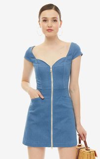 Джинсовое платье на молнии Dulcis Shop