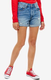 Джинсовые шорты с рваными деталями 501 Long Levis®