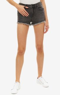 Короткие джинсовые шорты с необработанным краем Armani Exchange
