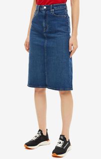 Джинсовая юбка средней длины Calvin Klein Jeans
