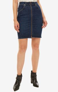 Короткая джинсовая юбка на молнии Wrangler