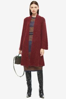 Длинный кардиган бордового цвета Shade