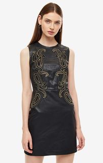 Платье-футляр черного цвета с металлическим декором Marciano Guess
