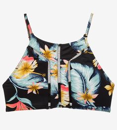 Купальный топ с цветочным принтом Roxy