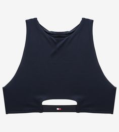 Купальный топ темно-синего цвета Tommy Hilfiger
