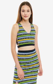 Укороченный топ из хлопка Juicy by Juicy Couture