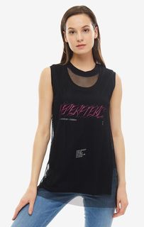Сетчатый топ с дополнительным топом Diesel