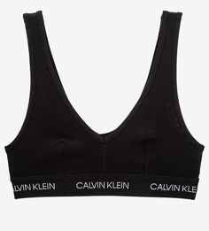 Черный бюстгальтер из хлопка Statement 1981 Calvin Klein