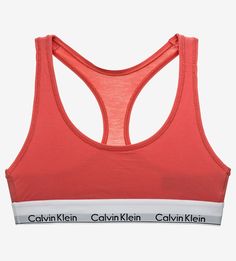 Бюстгальтер красного цвета с мягкими чашками Calvin Klein