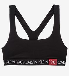 Бюстгальтер из хлопка с широкой резинкой Calvin Klein