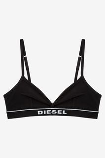 Черный хлопковый бюстгальтер с мягкой чашкой Diesel