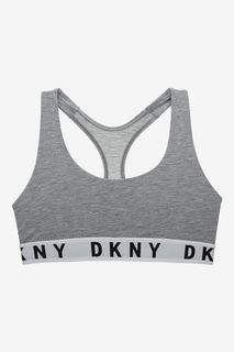 Серый хлопковый бюстгальтер Dkny