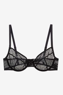 Черный бюстгальтер с мягкой чашкой Guess