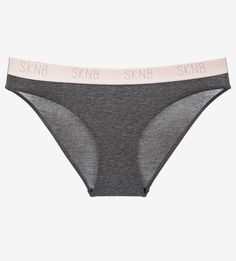 Серые трусы-слипы с широкой резинкой Skiny