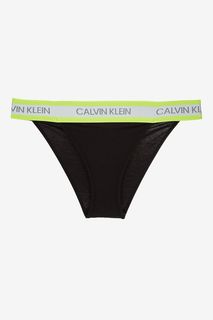 Черные хлопковые трусы-слипы Calvin Klein