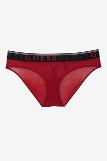 Красные хлопковые трусы-слипы Guess