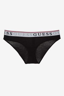 Черные хлопковые трусы-слипы Guess