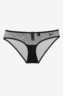 Черные кружевные трусы-слипы Guess
