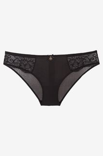 Черные кружевные трусы-слипы Emporio Armani