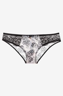 Трусы-слипы с кружевными вставками Emporio Armani