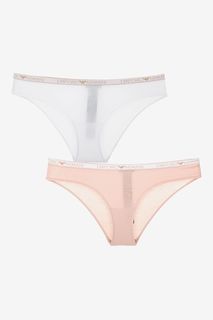 Комплект из двух хлопковых трусов-слипов Emporio Armani