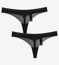 Комплект из двух трусов-стрингов из микрофибры Calvin Klein