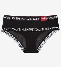 Трусы-шорты из хлопка с высокой посадкой Calvin Klein