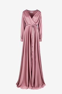 Длинное розовое платье в вечернем стиле Alisia HIT
